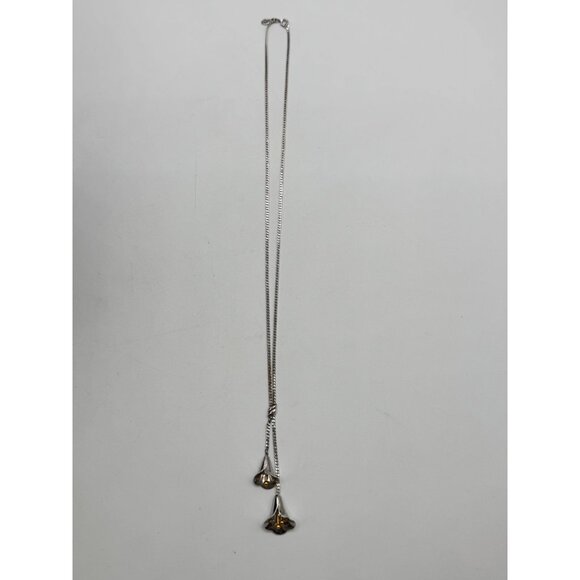 Vintage Avon Lily Bell Flowers Necklace - Picture 4 of 6